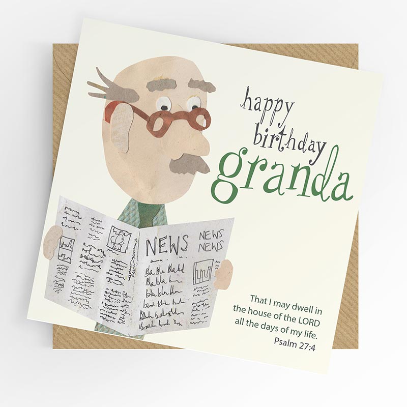 Happy birthday Granda (with Scripture verse)