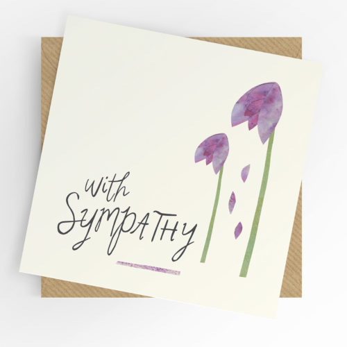 With sympathy