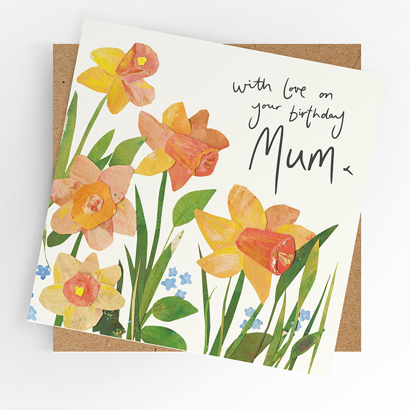 With love on your birthday, Mum